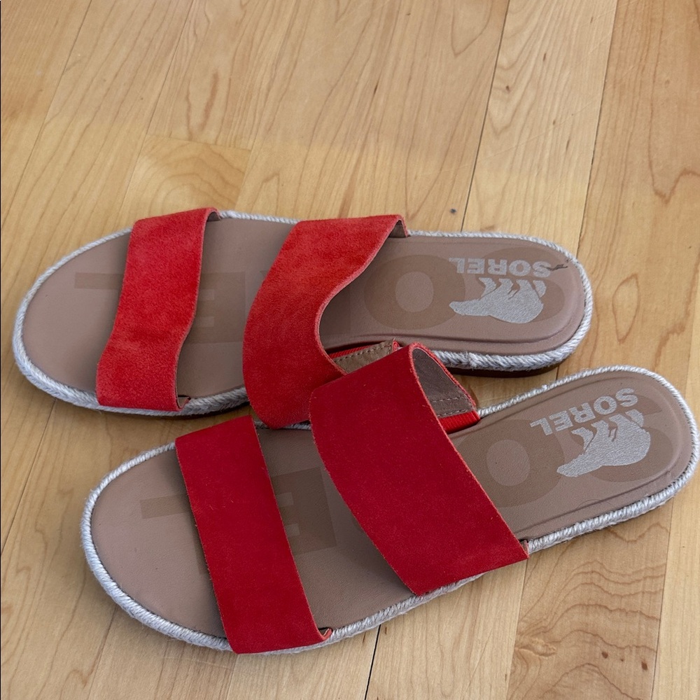 Sorel Women's Vibrant Orange Red Sandals